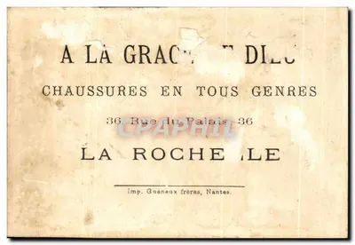 Intérieur d'auberge près Châteaulin (Finistère) — scène de danse animée — éditeur Imp. Guénéaux frères, Nantes. — Verso