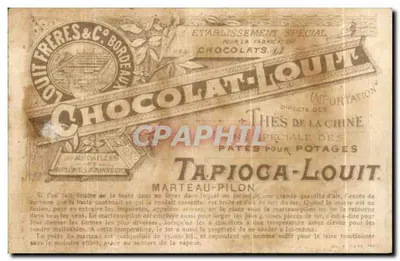 Chocolat-Louit — Młot młotkowy — Specjalne zakład do produkcji czekolady — Rewers