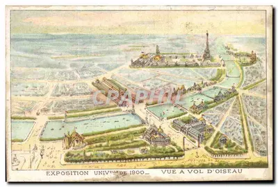 Exposição Universal de 1900 — Vista de cima — Graphphil