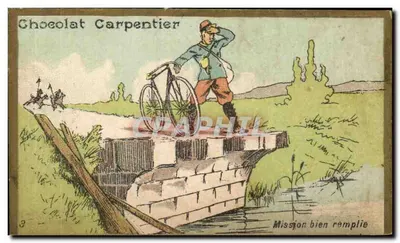 Soldado em um ponte — Chocolat Carpentier — n°9
