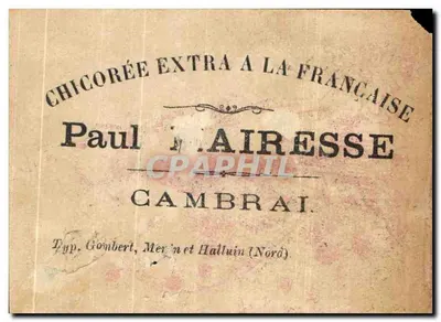 Mulher com vestido azul com rosa — Typ. Gombert, Merlin et Halluin (Nord) — Paul Airesse, Cambrai — Verso