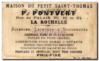 Georgette leva Toto inválido de carro — P. Pontvert, La Rochelle — Verso