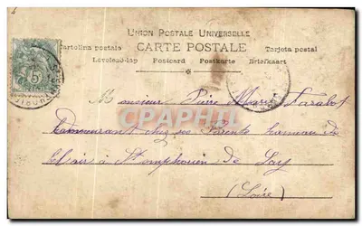 Mulher com chapéu florido — Reuchlanger Paris — n° 867/10 — Verso