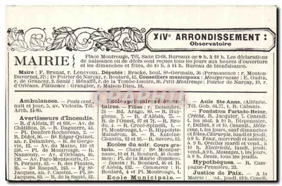 As antigas barreiras de Paris — A Barreira de Montparnasse — Editor não visível — Verso