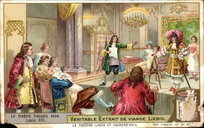 Chromo Liebig O teatro francês sob Luís XIV