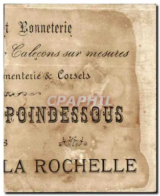 Meisje met een kersentak — illustratie — Poindessous, La Rochelle — Achterkant