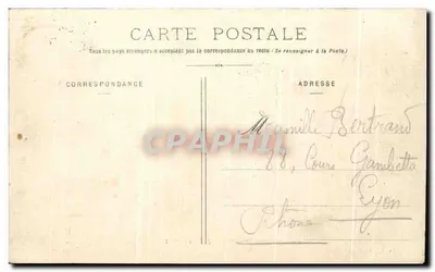 Grenoble — Vista general y la Cadena de las Alpes — Colección L. P., Grenoble — Reverso