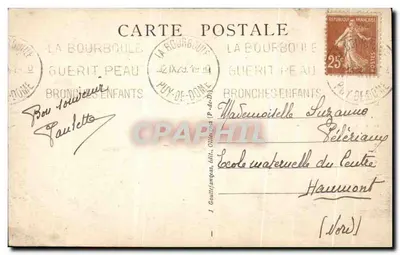 Cascade de la Dore — Mont-Dore — éditeur : d'o - 872 — Verso