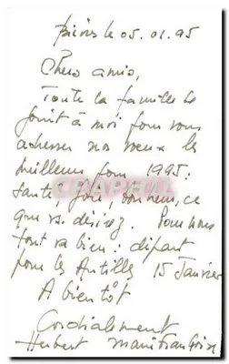 Galho de hortência — Melhores Desiderata — Carta postal — Verso