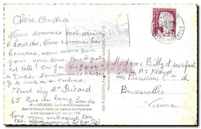 Gruta de Lourdes — Nossa Senhora de Lourdes — Édilux — Verso