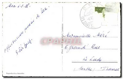Widok z Rex — Mont Blanc — Fot. Cesariori, Lausanne — Rewers
