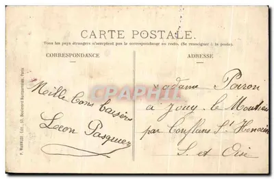 Enghien-les-Bains — Entrata al Casinò e al Kursal — P. Marmuse, Parigi — Verso