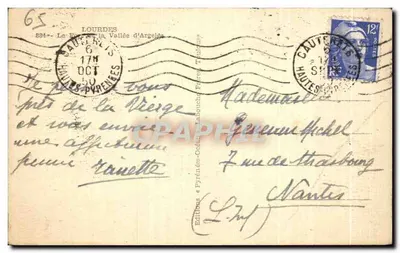 Kasteel van Lourdes — Vallei van Argelès — Uitgever Elfe — Achterkant