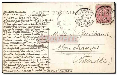 Galeria Szykowana — Pałac w Versailles — C.L.C. n°142 — Rewers