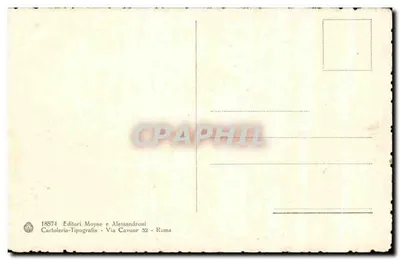 Roma - Piazza delle Terme - Esedra e Via Nazionale — Editor Editori Moyne e Alessandroni, n° 18574 — Verso