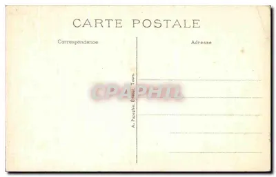 Chenonceaux (Loire-et-Loire) — Zamek — Kominek w salonie jadalnym — Rewers