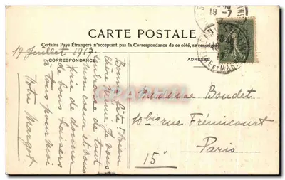 Floresta de Fontainebleau — Caos das Gorges de Frauchard — Editor não identificado, n° 50 — Verso
