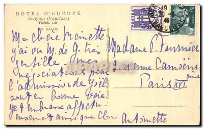 Salon Hoteleu Europy — Avignon (Vaucluse) — Photo Matthey — Rewers