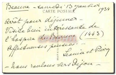 Hôtel-Dieu w Beaune — Galeria pierwszego piętra — Cl. P. Hainaux — Rewers