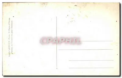 CARTE PHOTO Lit de pensionnet — Verso
