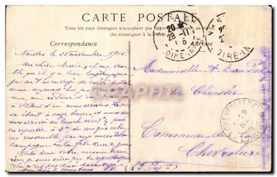 NANTES — Place Graslin, le Théâtre et la Rue Crébillon — Camalau 158 — Verso