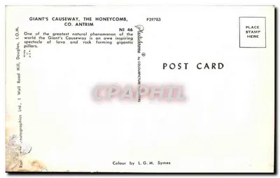 Caminho dos Gigantes, Condado de Antrim — fenômeno natural — Ranitographics Ltd. P39783 — Verso