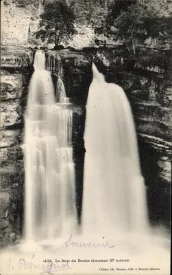 O Salto do Doubs — altura 27 metros — Cliché Ch. Simon, editor em Maiche (Doubs) n°102