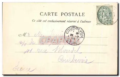 O Salto do Doubs — altura 27 metros — Cliché Ch. Simon, editor em Maiche (Doubs) n°102 — Verso