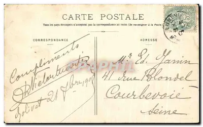 Lunéville - Les Bosquers - O Jato d'Água — La Lorraine Illustrée, n°9, Imprimeries Béonies, Nancy — Verso