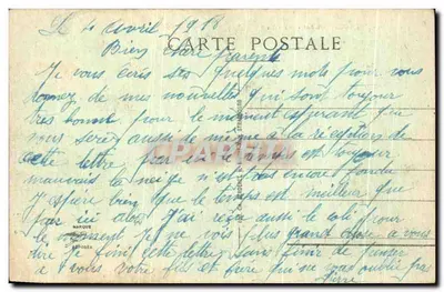 Mulhouse - Wejście do miasta — widok placu z tramwajem i kościołem — wydawca: F. On. Béguin, Mulhouse, nr 3 — Rewers