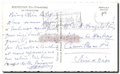Perpignan (Pyrénées-Orientales) — Palmarium — Francuskie Wydawnictwo Sztuki — Rewers