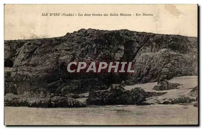 Ilha de Yeu (Vendée) — As duas Grutas das Belas Casas - Ker Daniau
