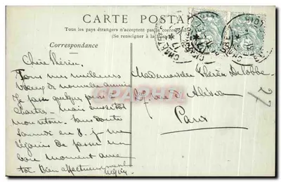 Chartres — Katedra, widok z Cachemback — Zbiory ND Fot — Rewers