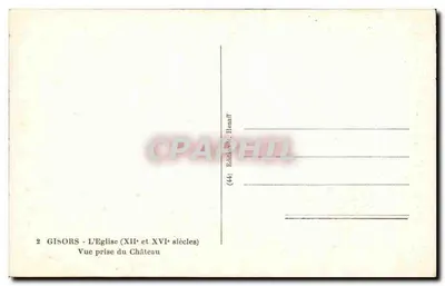 Gisors - De Kerk (XIIe en XVIe eeuw) - Uitzicht genomen vanaf het Kasteel — Achterkant