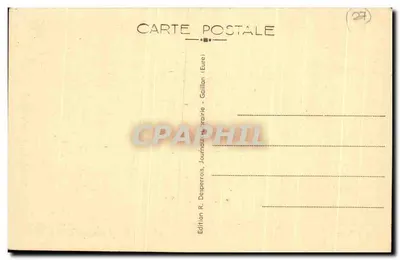 Gaillon (Eure) — Arcadas e Capela do Antigo Castelo — Edição R. Desperrois, Journaux-Librairie — Verso