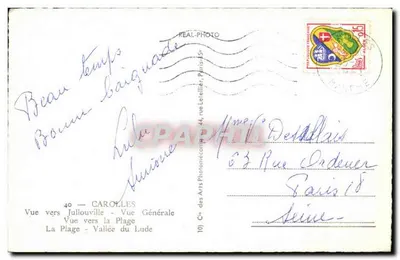Cazolles — Vista geral — Cie des Arts Photomécaniques — Verso