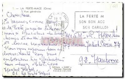 La Ferté-Macé (Orne) — Vista geral — Edições Gaby — Verso