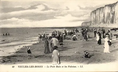 VEULES-LES-ROSES - A pequena banheira e as falésias - LL
