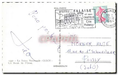 I bordi dell'Orne — Falaise e il suo castello — 1537 — Bromocolor — Verso