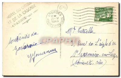 Gavarnie — Cirque i Chaumière — Wydawca ARA, nr 56 — Rewers