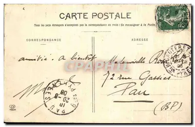 Cauterets — Rue du Mamelon Vert — Les Hautes-Pyrénées — wydawca Laboche, Toulouse, nr 432 — Rewers