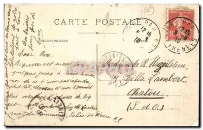 PAU - O Boulevard dos Pirineus e o Grande Carvalho — Edição Galeries Modernes, n° 36 — Verso