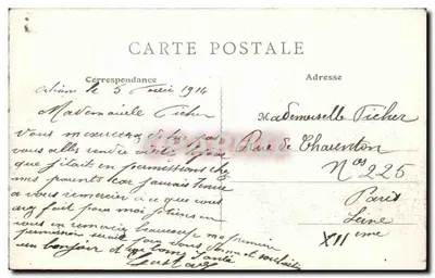 Orléans - Plac Martroi — figura jeździecka, tramwaj N°3, budynki haussmannowskie — wydawca Bicoleles, n°692 — Rewers