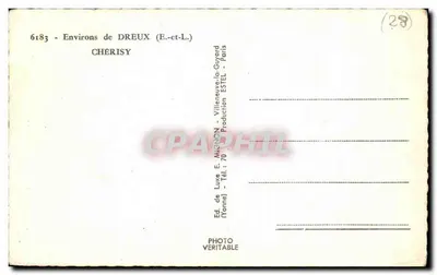 Chérisy — Environs de Dreux — E. Mymon — Verso