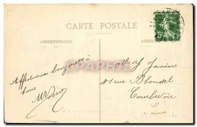 Grenoble — L'Isère et la Chaîne des Alpes — Cliché A. V., Collection L. P., Grenoble, nr 453 — Rewers