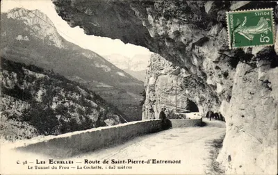 Les Échelles — O Túnel do Frou — Estrada de Saint-Pierre-d'Entremont, 1.623 metros