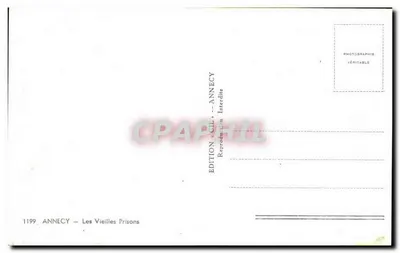 Annecy — As Velhas Prisões — Edição CIL - Annecy, n° 1199 — Verso