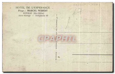 Rothau - Vista geral — Bilhete postal antigo n°1, editor desconhecido — Verso