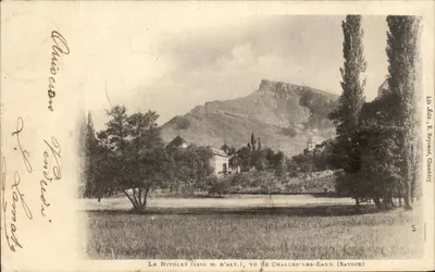 O Nivolet (1558 m.d'alt.), visto de Challes-les-Eaux (Savoie) — Lib. edit. R. Reynaud, Chambéry — n°5