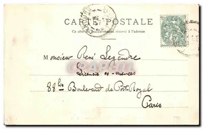 Caen — Stare Świętego Etienne — L. D. — Rewers